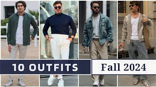 10 Latest Fall Outfit Ideas for Men 2024  Mens Fashion [upl. by Hannavas330]