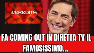 L’EREDITA’ DI MARCO LIORNI”SONO GAY”FA COMING AUT IN DIRETTA TV [upl. by Gayn]