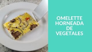 Receta saludable para el desayuno omelette horneada [upl. by Waly]