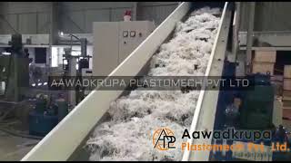 Plastic Recycling Machine  Aawadkrupa Plastomech Pvt Ltd [upl. by Horwath]