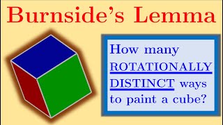 Burnsides Lemma Part 1  combining group theory and combinatorics [upl. by Nahk]