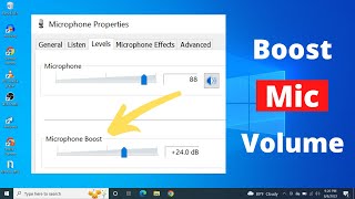 How to Increase Microphone Volume in Windows  Make Mic Louder [upl. by Caryn40]