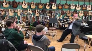 Philip Brown Trombone Workshop at JAMS Music Dublin [upl. by Nivert906]