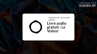 January 11  Livre audio gratuit  Le Voleur  Full  White Rectangle 169 [upl. by Sybley586]