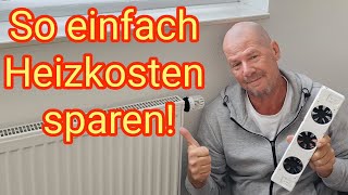 So einfach Heizkosten sparen  Heizkörper Wärmeabgabe verbessern Heizungsventilatoren SpeedComfort [upl. by Dalenna]