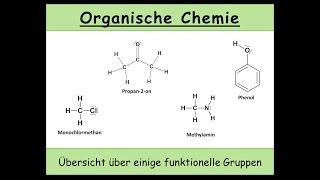 Funktionelle Gruppen in der organischen Chemie  eine Übersicht über einige funktionellen Gruppen 4 [upl. by Ganny]