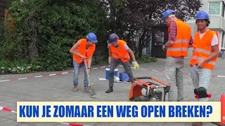 Streetlab  Kun je zomaar een weg open breken [upl. by Aneetsirhc]