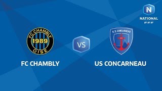 J15  FC Chambly  US Concarneau I National FFF 20182019 [upl. by Anibas151]