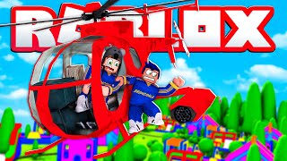 FUGA DE HELICÓPTERO NO ROBLOX ESCAPE INFLATABLE OBBY  Brancoala Games [upl. by Rahs166]