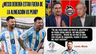 MESSI NO ES SUPERMÁN Deben dejarlo descansar contra PERÚ para que recupere su nivel  Cronómetro [upl. by Noet]