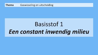 VMBO 4  Gaswisseling en uitscheiding  Basisstof 1 Een constant inwendig milieu  8e editie [upl. by Seek]