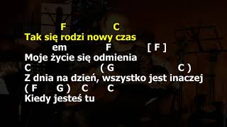 Kiedy jesteś tu Katarzyna PopowskaampMaciej Stuhr film Zaplątani karaoke instrumental gitara akordy [upl. by Arita]