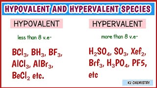 hypovalent and hypervalent species l chemistry l chemical bonding l [upl. by Chloris253]