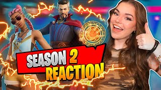 FORTNITE SEASON 2 CHAPTER 3 BATTLE PASS REACTION  FIRST WIN [upl. by Balling]