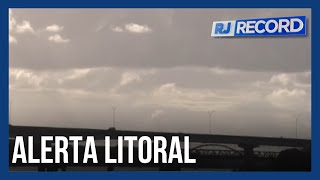 Chuva queda de temperatura e alerta de ressaca no litoral [upl. by Schurman837]