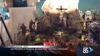 12 Aprile 2020 Mesagne BR un Presepe di Pasqua ma non può visitarlo nessuno [upl. by Fortunio789]