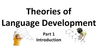 Theories of Language Development Part 1 Introduction [upl. by Fayina]