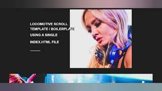 Locomotive Scroll with Single indexhtml File  Creative Web Development 001 [upl. by Adnerak]