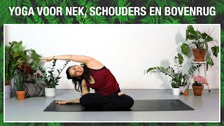 Yoga voor nek schouders en bovenrug  Yoga met Milou [upl. by Aicilef]