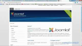 Come installare Joomla 25 su Altervista  I tutorial di corsodijoomlait  HD [upl. by Elrod]