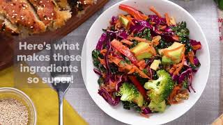 How to Make a Healthy Colorful Super Salad Recipe • Tasty [upl. by Anitnas]