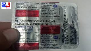 Glycomet Gp2 Forte Tablet  Glimepride 2mg amp metformin 1000mg tablet  use side effects review Hindi [upl. by Aileduab]