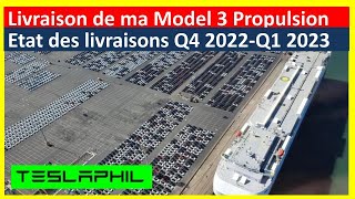 Livraisons Tesla Model 3 Propulsion Q4 2022  Q1 2023 [upl. by Monahan]