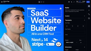 SaaS Website Builder Project Management And Dashboard Nextjs14 Bun Stripe Connect Prisma MySQL [upl. by Orbadiah]