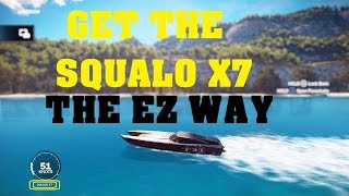 Just Cause 3 Get the SQUALO X7 Boat the EZ Way with Commentary [upl. by Akierdna]