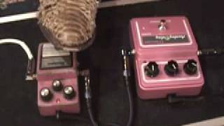 Maxon AD999 vs 80s Ibanez AD9 analog delay guitar effects pedal shootout w Les Paul and Marshall [upl. by Kippie]