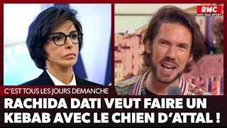 Arnaud Demanche  Rachida Dati veut faire un kebab avec le chien dAttal [upl. by Lednyc]