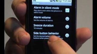 Motorola Droid Alarm Clock Settings Information [upl. by Kilroy618]