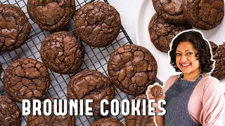 Brownie Cookies Brookies  A Delicious  Chewy Chocolate Chip Recipe [upl. by Katlin475]