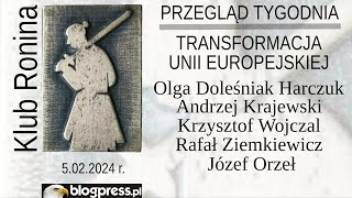 NA ŻYWO Transformacja UE  DoleśniakHarczuk Krajewski Wojczal Ziemkiewicz Orzeł Klub Ronina [upl. by Ahteral]