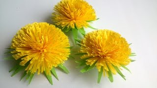 How to make Quilling Flower Quilling Dandelion Paper Art Quilling [upl. by Aninahs]