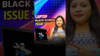 Laptop Black Screen Problem Fix shorts [upl. by Anul]