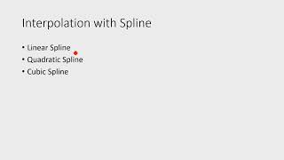 9 Interpolation Using Splinesِ شرح [upl. by Laroc]