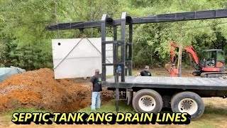 Septic Tank And Drain Line Installation [upl. by Mancino232]