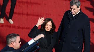 Sicherheitskonferenz Kamala Harris landet in München [upl. by Rodl]