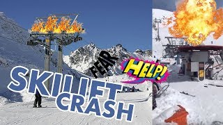 INSANE SKILIFT CRASH  Georgia [upl. by Ellehcsor]