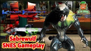 Killer Instinct  Sabrewulf SNES Gameplay [upl. by Zosima]