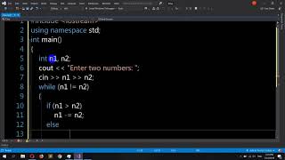 C Program to Find GCD using while loop [upl. by Vallie]