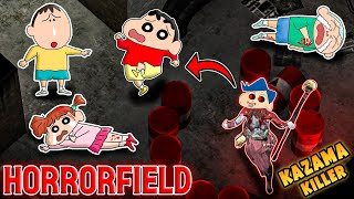 Shinchan vs kazama became killer in horrorfield 😱🔥  Shinchan playing Horrorfield 😂  funny game [upl. by Malti]