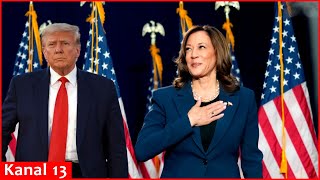 Harris surpassed Trump vowed to defeat him in the elections [upl. by Coates]