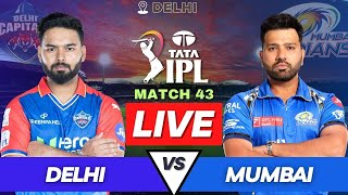 IPL 2024 Live DC vs MI Match  IPL Live Score amp Commentary  Delhi vs Mumbai Live Match Score [upl. by Lrat]