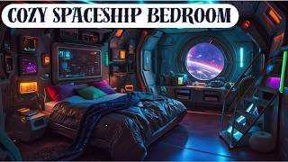 🌠 Space Bedroom Ambience 🌌 Your PRIVATE Cozy Quarter 🌟 Spaceship bedroom ambience for sleeping [upl. by Sturrock]