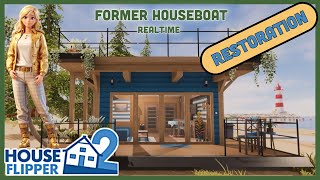 Former Houseboat Restoration Full Build and Tour Realtime House Flipper 2 [upl. by Ayat]