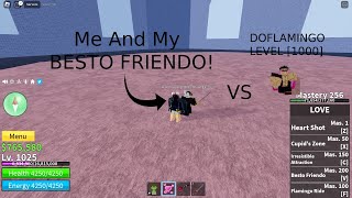 I Defeated DOFLAMINGO Don Swan With My BESTO FRIENDO Blox Fruits [upl. by Rivi572]