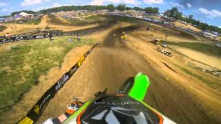 GoPro HD Ryan Villopoto Full Moto 2  Muddy Creek Lucas Oil Pro Motocross Championship 2013 [upl. by Dorey]