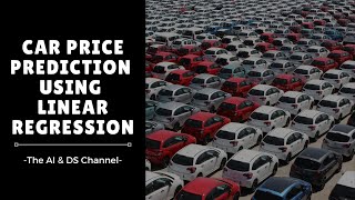 Car price prediction using Linear regression  Machine Learning Project 1 [upl. by Benedix243]